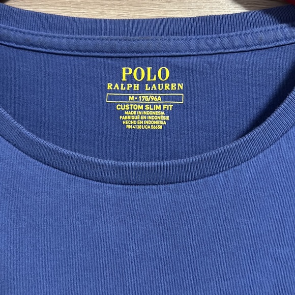 RALPH LAUREN POLO Men’s Short Sleeve Size Medium Blue - Picture 4 of 5